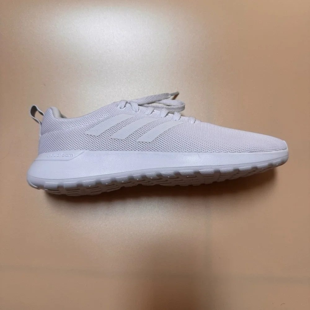 New Adidas Lite Racer CLN Low Top Lace-Up Mesh Sneakers White Comfort BB6895 - Picture 5 of 8